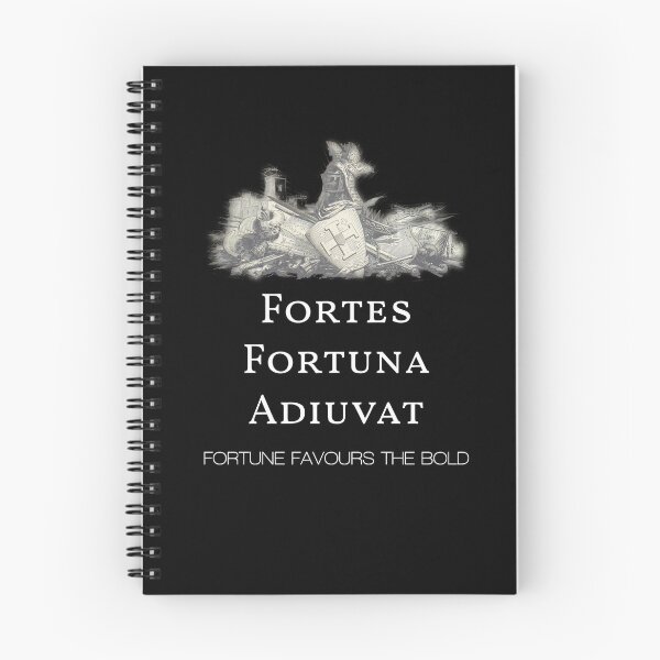 Item preview,  Fortes Fortuna Adiuvat - Fortune Favours The Bold - Old Latin Phrase With Vintage Drawing Of A Knight  designed and sold by WordsOf--Wisdom.