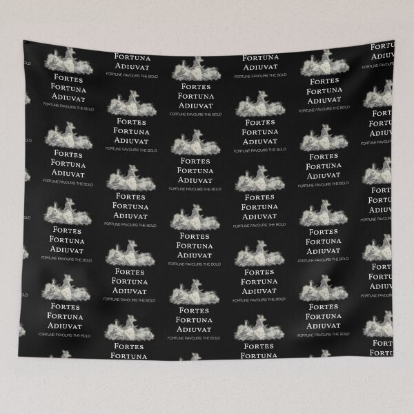 Item preview,  Fortes Fortuna Adiuvat - Fortune Favours The Bold - Old Latin Phrase With Vintage Drawing Of A Knight  designed and sold by WordsOf--Wisdom.