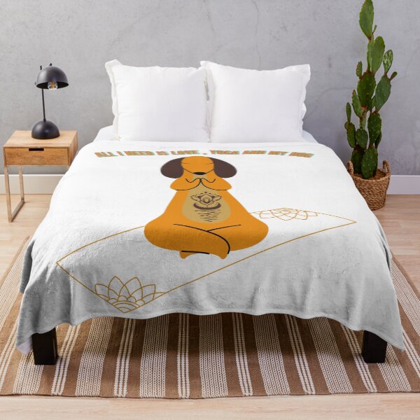 Item preview, Cool Love,Yoga and Dog Design designed and sold by VandJStore.