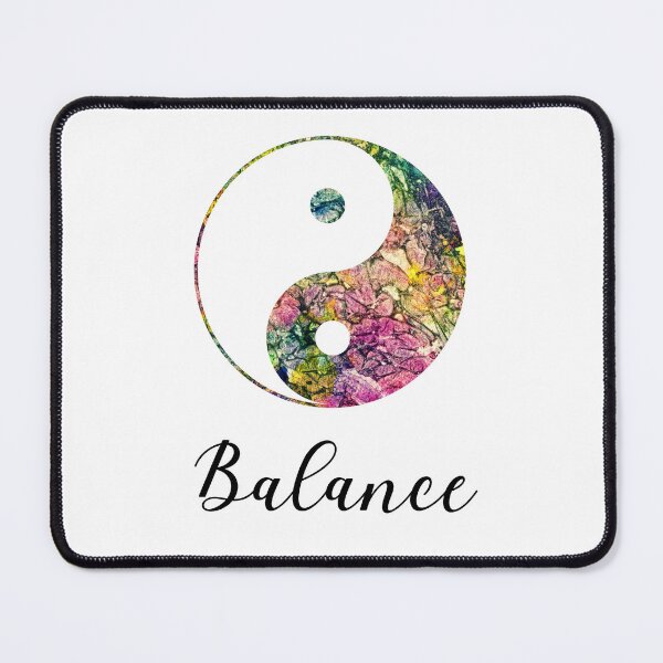 Artikelvorschau, Blumenaquarell Yin Yang Balance Light entworfen und verkauft von FirstwaterRuby.