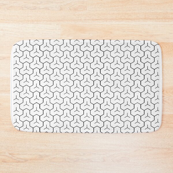 Item preview, Bishamon Kikkou black and white - Wagara, Japanese pattern designed and sold by Ukiyograph.