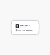 Delete your account Sticker