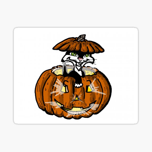 Halloween Kitty Sticker