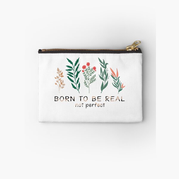 Item preview, born to be real, not perfect, best Motivational Quotes with hand-drawn floral decorative Gift for your girlfriend, cute gift for dad and mom, and gift for your bestfriend. designed and sold by runouts.