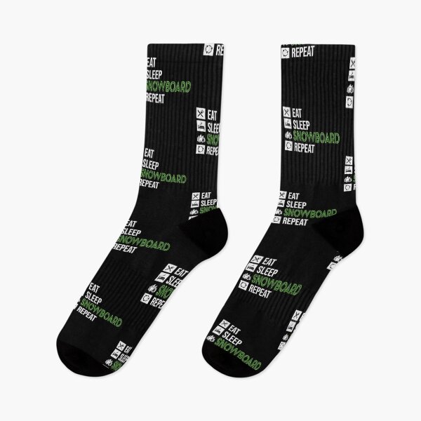 Item preview, Cool Green, EAT SLEEP SNOWBOARD REPEAT, Snowboarding Lovers designed and sold by ART-SOUF.
