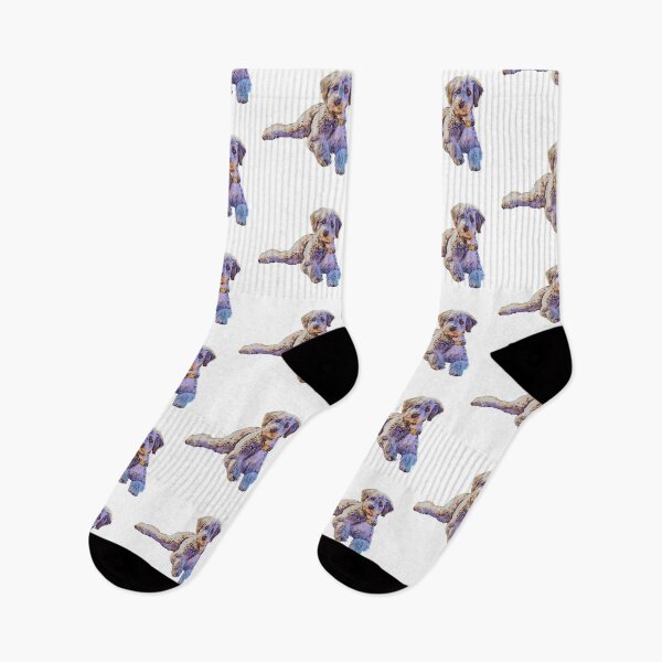 Item preview, Aussiedoodle dog cartoon design designed and sold by BayRosePets.
