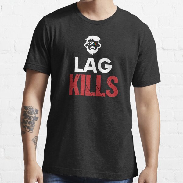 Gift for Gamers Lag Kills Funny Gaming T shirt Mens Boys Kids Birthday Retro 