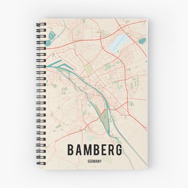 Item preview, Bamberg map germany designed and sold by PostersProf1.