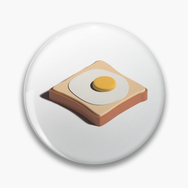 Item preview, 3d egg on toast designed and sold by workofari.
