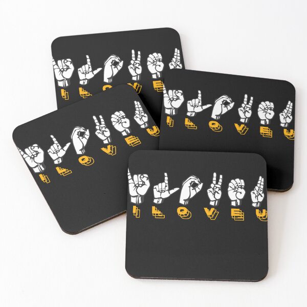 Item preview, I LOVE YOU in a sign language deaf month With cool typography  designed and sold by skatedaily.