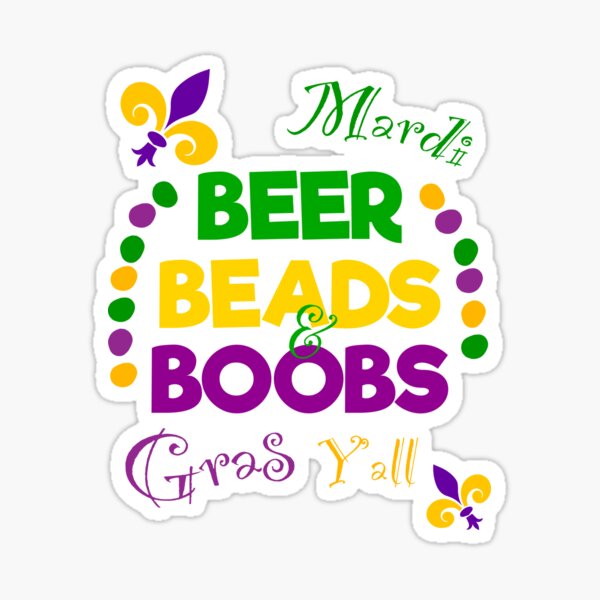 Mardi Gras Funny Busty Beads Boobs New Orleans Costume Premium Zipper  Hoodie. By Artistshot