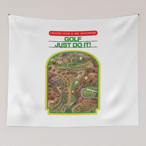 Item preview, Golf Just Play It AI Generated Art designed and sold by patricklevar.