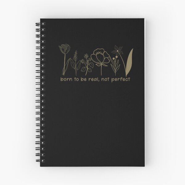 Item preview, born to be real not perfect, best Motivational Quotes with hand-drawn vintage floral decorative Gift for your girlfriend, cute gift for dad and mom, and gift for your bestfriend. designed and sold by runouts.