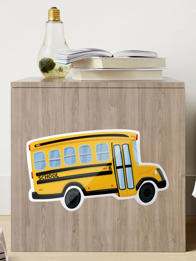 Kids School Bus Whiteboard Sticker - TenStickers