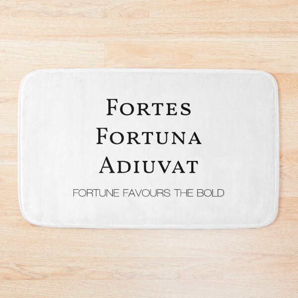 Item preview,  Fortes Fortuna Adiuvat - Fortune Favours The Bold - Old Latin Phrase Simple Black And White  designed and sold by WordsOf--Wisdom.