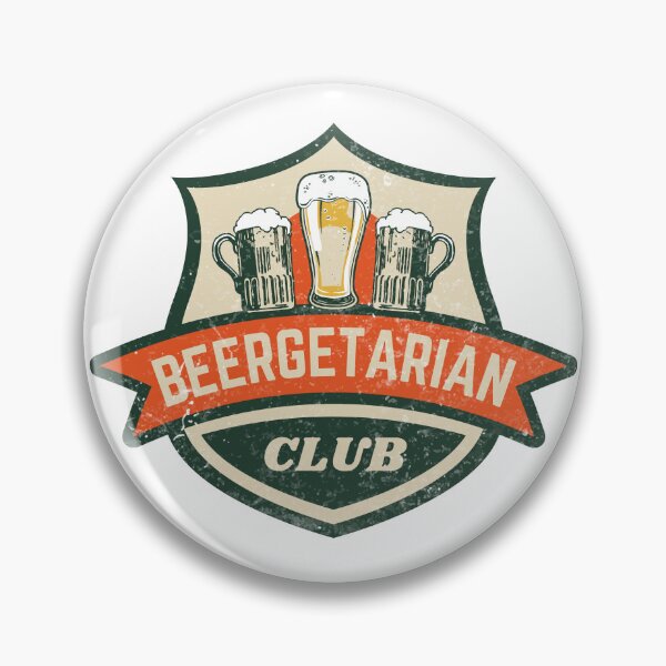 Item preview, Beergetarian Club Craft Beer Lover Brewery Pub Beer Mugs Vintage Distressed designed and sold by ladylaughprints.