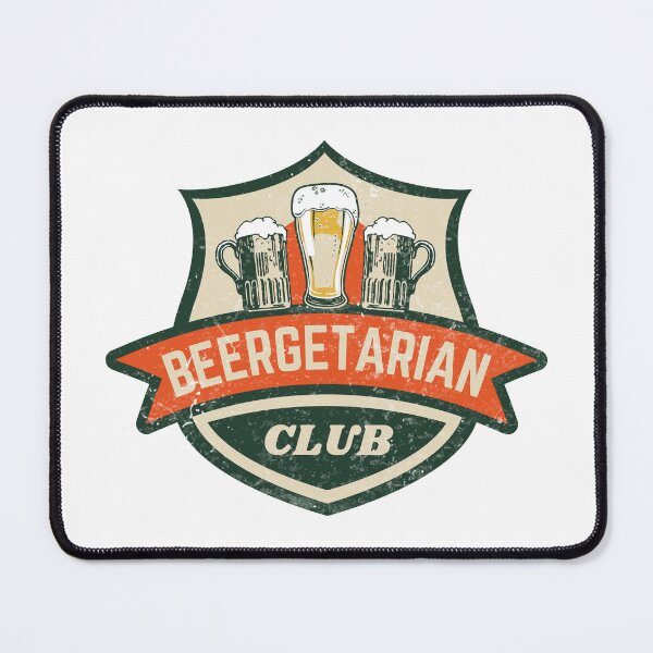 Item preview, Beergetarian Club Craft Beer Lover Brewery Pub Beer Mugs Vintage Distressed designed and sold by ladylaughprints.