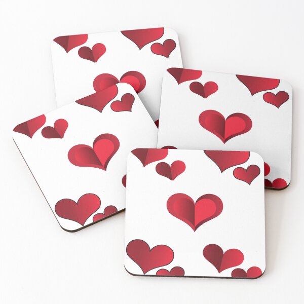 Item preview, Flying Hearts from the "Valentin's Day" collection designed and sold by alexadybanu.