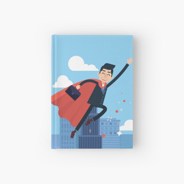 Aperçu de l'œuvre Homme d'affaires de super-héros. Heureux homme d'affaires volant au travail créée et vendue par ivector.