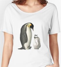 Mother Penguin Women's Relaxed Fit T-Shirt