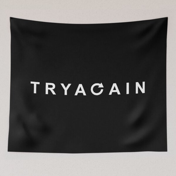 Item preview, TRY AGAIN - Motivational Quotes For Success designed and sold by anjanaartz.