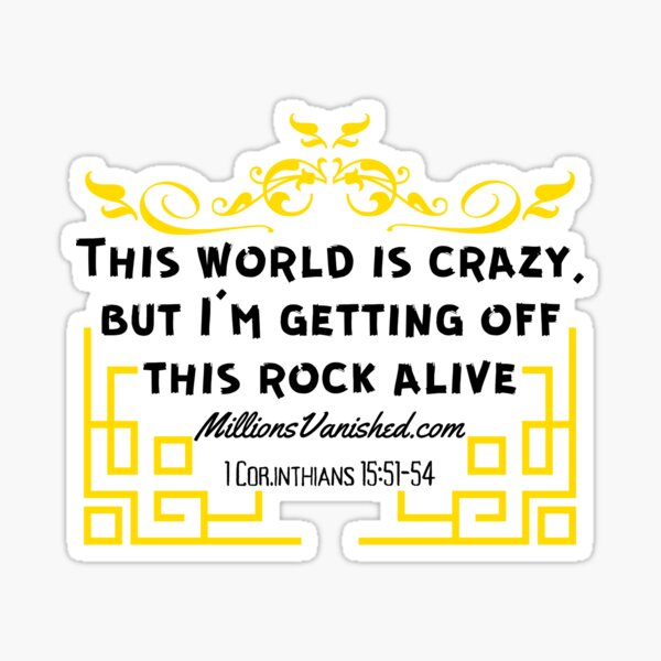 Heaven's Gate - Funny Christian Glossy Sticker