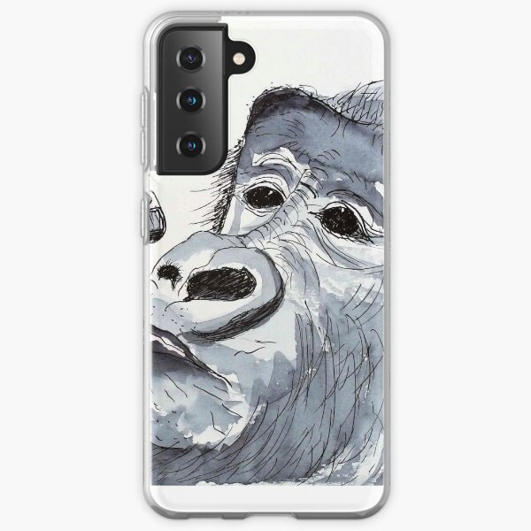 GORILLA - WATERCOLOUR AND INK Samsung Galaxy Flexible Hülle