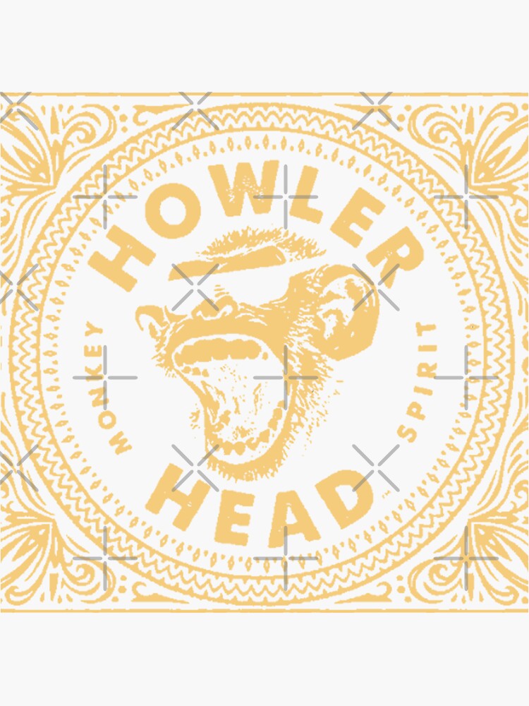 "Bussines Howler Head Monkey Kentucky Bourbon Whiskey Vintage Logo
