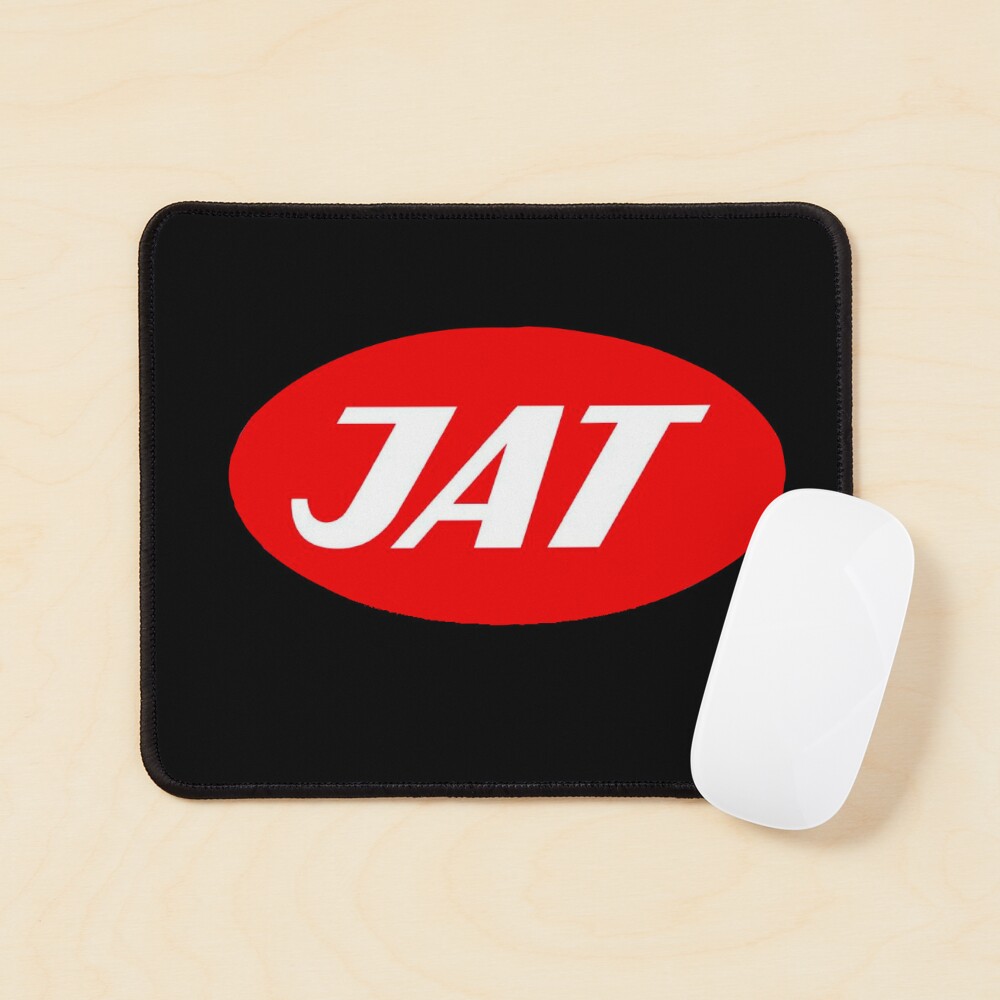 Jat Airways, rotated logo, black background Stock Photo - Alamy