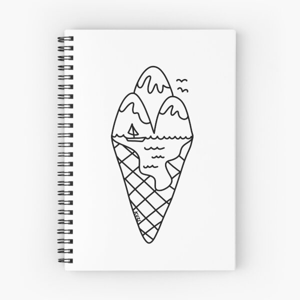 Item preview, Ice cream cone but mountains designed and sold by kuzi doodles.