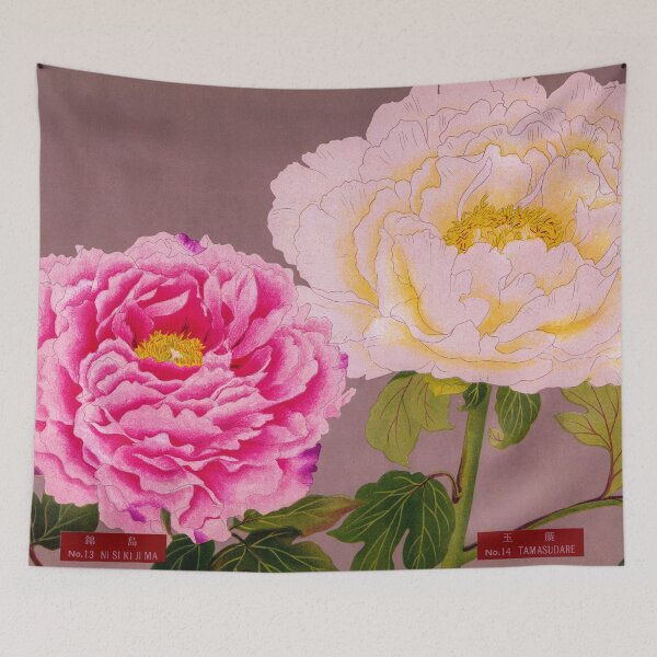 Artikelvorschau, Rosa & weiße Pfingstrosen | Vintage Blumengrafik entworfen und verkauft von kimmary0.