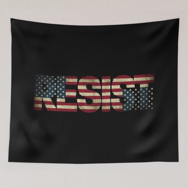 Item preview, 'RESIST' USA Protest Flag  designed and sold by MenehuneHale.