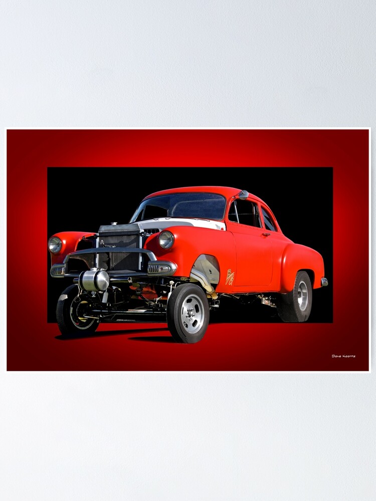 "1951 Chevy 'B Gas' Gasser II" Poster By DaveKoontz | Redbubble