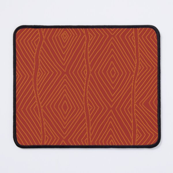 Item preview, Aboriginal art - Diamond pattern (Red Ochre and Gold) designed and sold by Black-Arts.