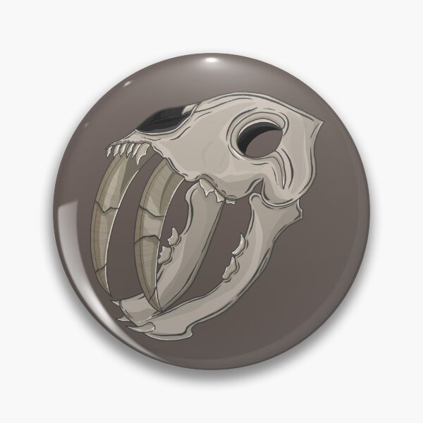 Item preview, Saber tooth tiger skull designed and sold by Purplepugprints.
