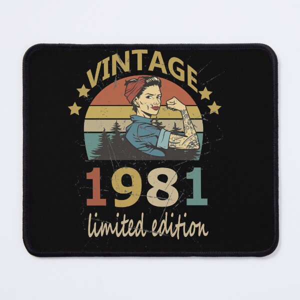Item preview, vintage limited edition Personalize Vintage 1981 Limited Edition Long Sleeves For Men or Women, Born in 1981 Sweatshirt, 41 Years Old Retro Classic Essential T-Shirt designed and sold by SimoSaladain.
