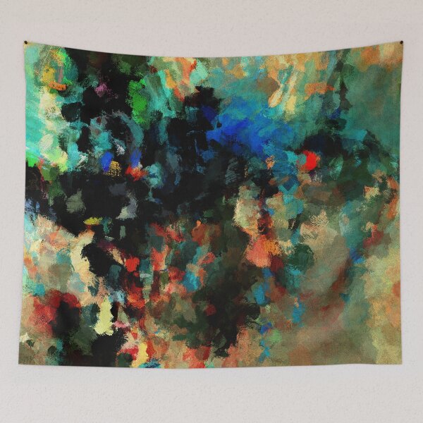 Item preview, Colorful and Abstract Landscape Painting designed and sold by A Deniz Akerman.