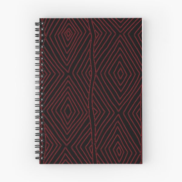 Item preview, Aboriginal art - Diamond pattern (Black and Red Ochre) designed and sold by Black-Arts.