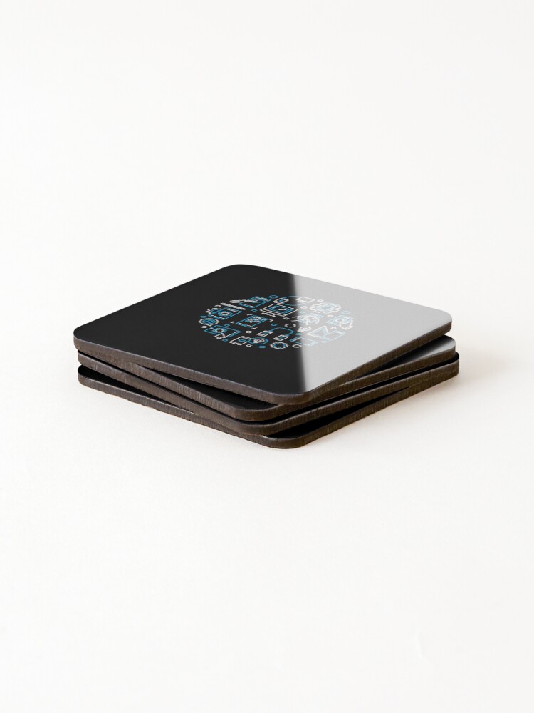 Thumbnail 4 of 5, Coasters (Set of 4), App Developer Programming Smartphone apps designed and sold by venomousvector.