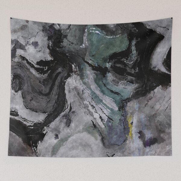 Item preview, Gray Abstract Painting / Grey Minimalist Art designed and sold by A Deniz Akerman.