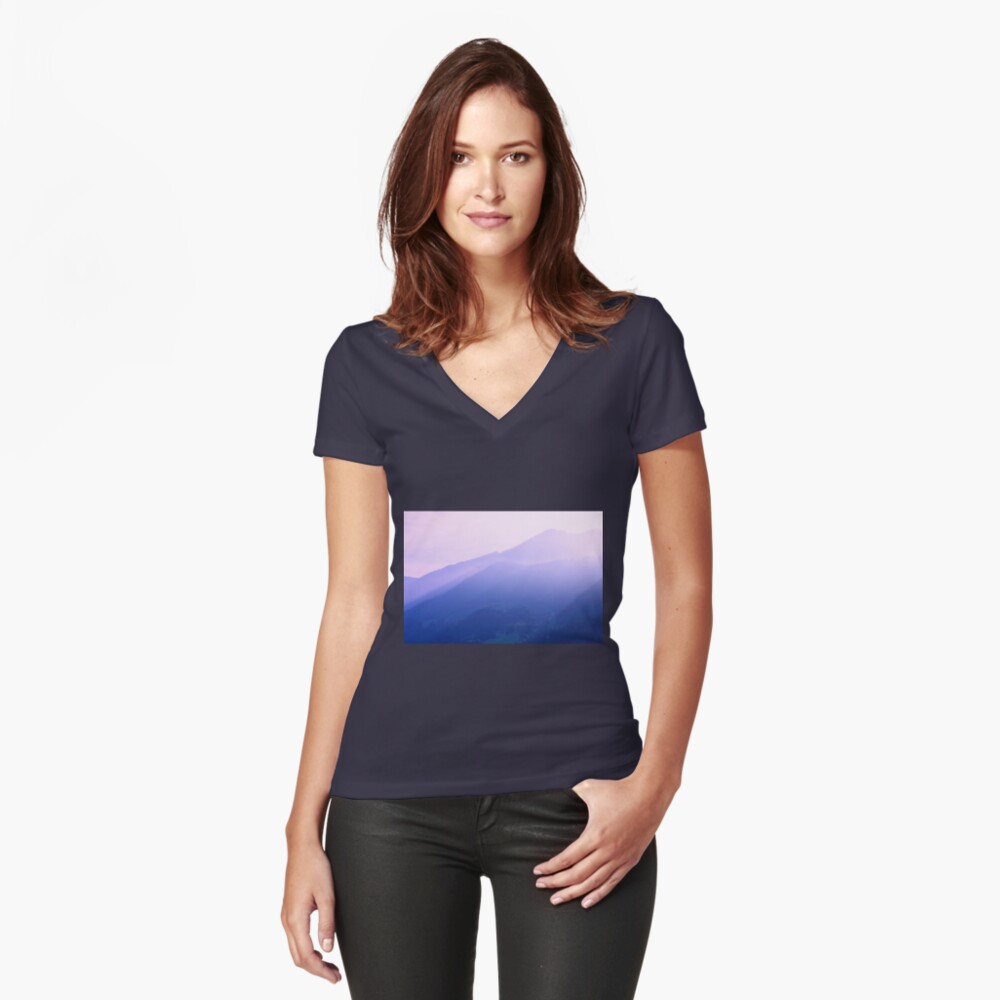 Item preview, Fitted V-Neck T-Shirt designed and sold by Mallorn.