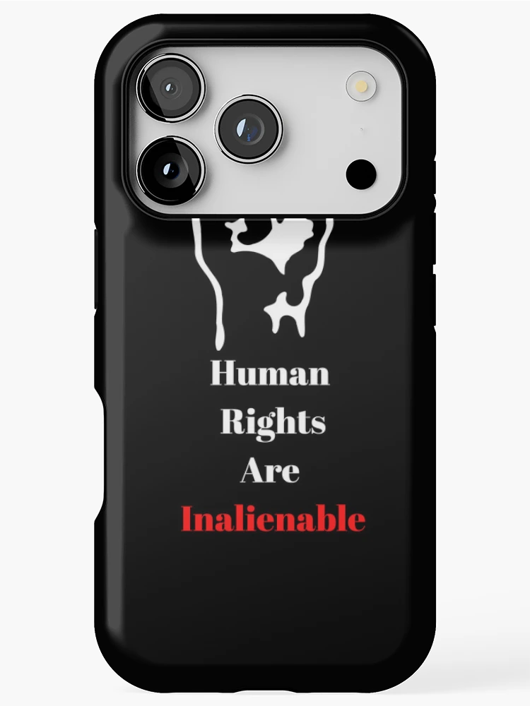 Thumbnail 1 of 4, iPhone Case, Human Rights Are Inalienable designed and sold by Freihalt.