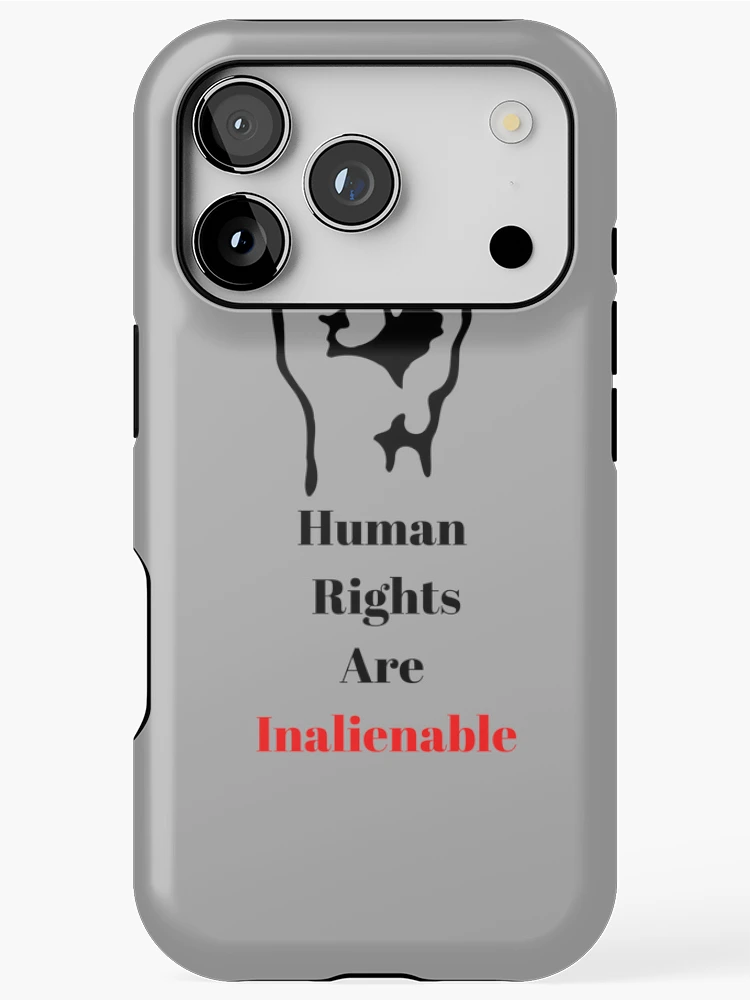 Thumbnail 1 of 4, iPhone Case, Human Rights Are Inalienable designed and sold by Freihalt.