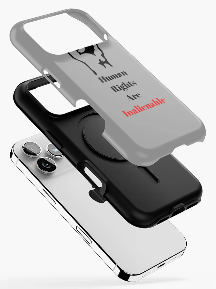 Thumbnail 2 of 4, iPhone Case, Human Rights Are Inalienable designed and sold by Freihalt.