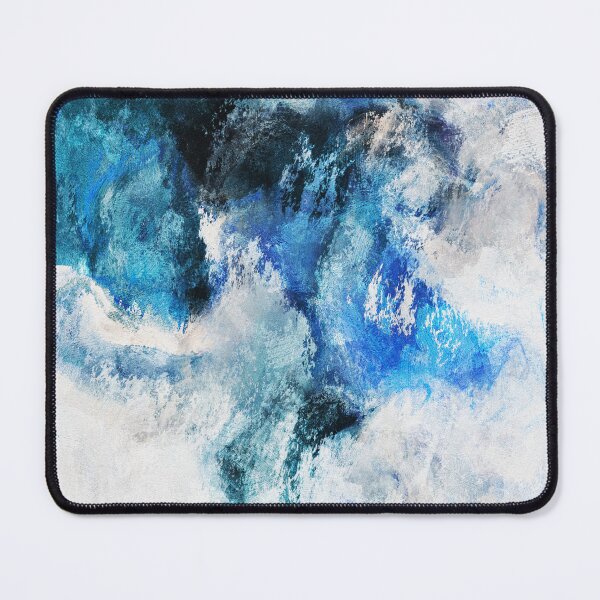 Item preview, Abstract Waves Painting - Minimalist Seascape Art designed and sold by A Deniz Akerman.