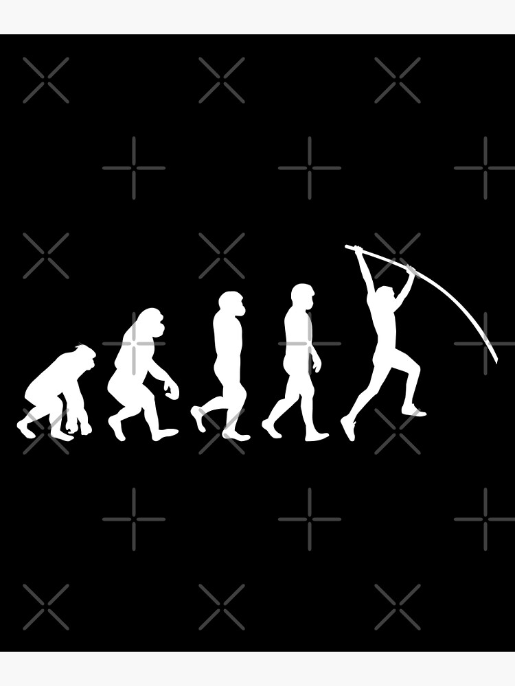 "Pole Vault Vaulting Jumping Evolution Athletics" Art Print for Sale by