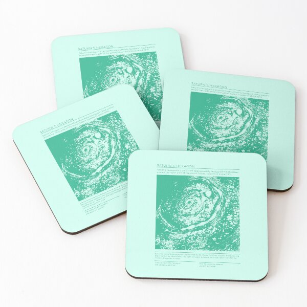 Item preview, Saturn´s Hexagon Infographic - Green Turqouise Edition designed and sold by Lidra Zehcnas.
