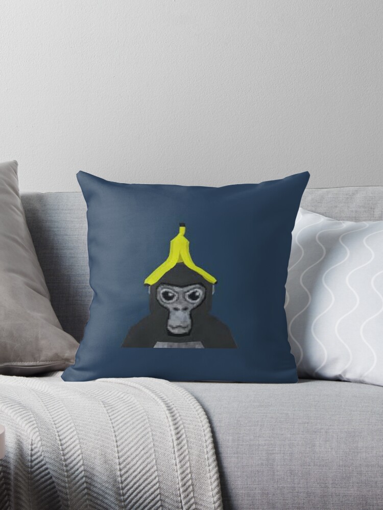 Gorilla 519-2 Throw Pillow by MehrFarbeimLeben