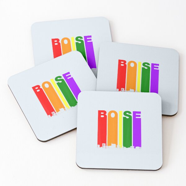 Aperçu de l'œuvre Lettres de fierté arc-en-ciel de Skyline Boise créée et vendue par PigGame.