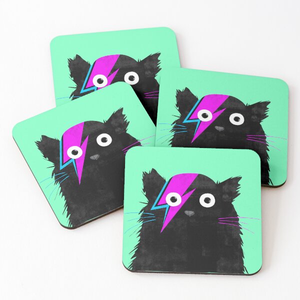 Item preview, Magical Black Cat - ZAP lightning bolt - Funny AWOKE with SUPERPOWER - Black Cat MAGIC - Cute kitty designed and sold by originalsusie.